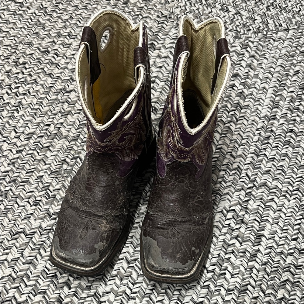 Durango Purple and Brown Western Boots